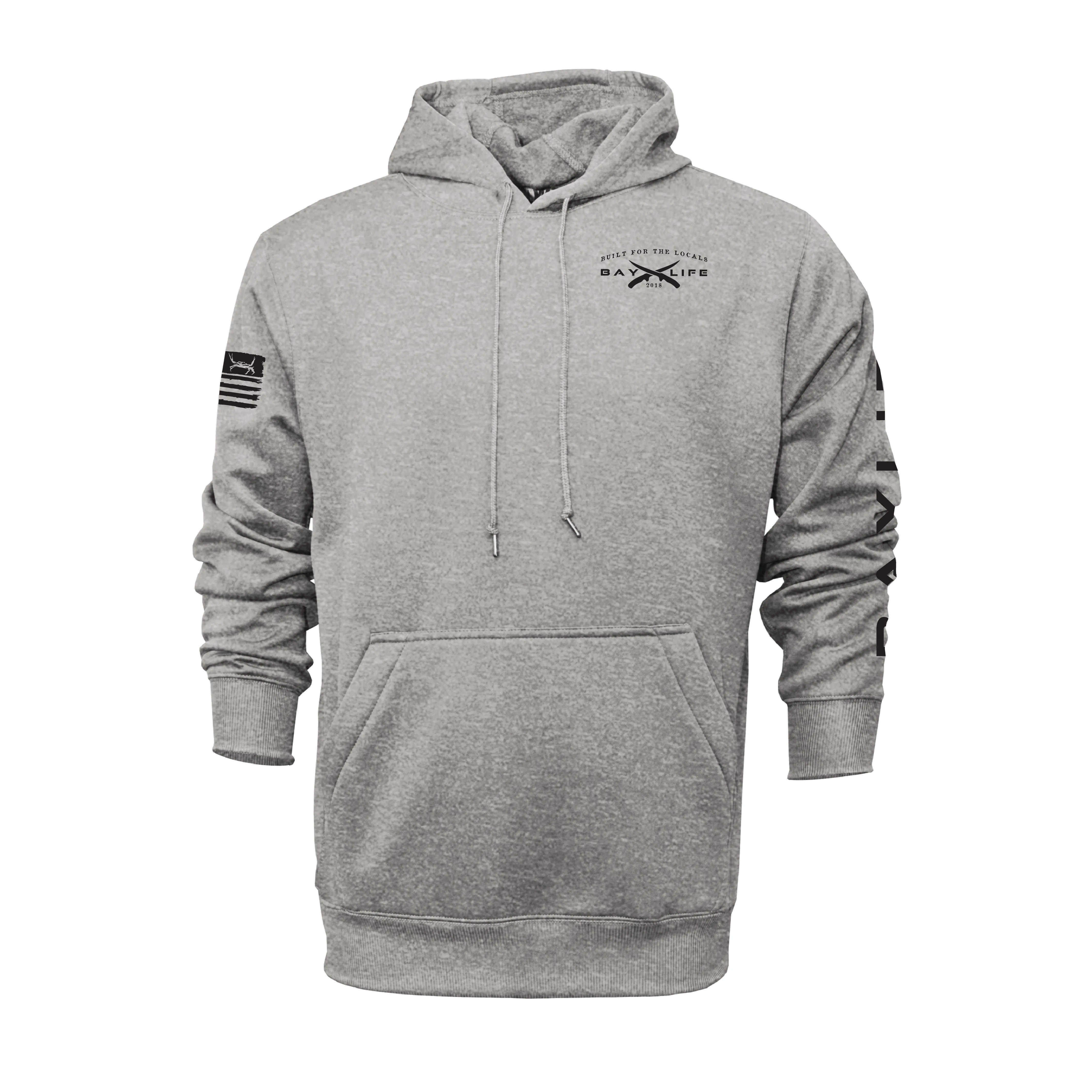 Oyster Shooters | Premium Performance Hoodie | Heather Grey