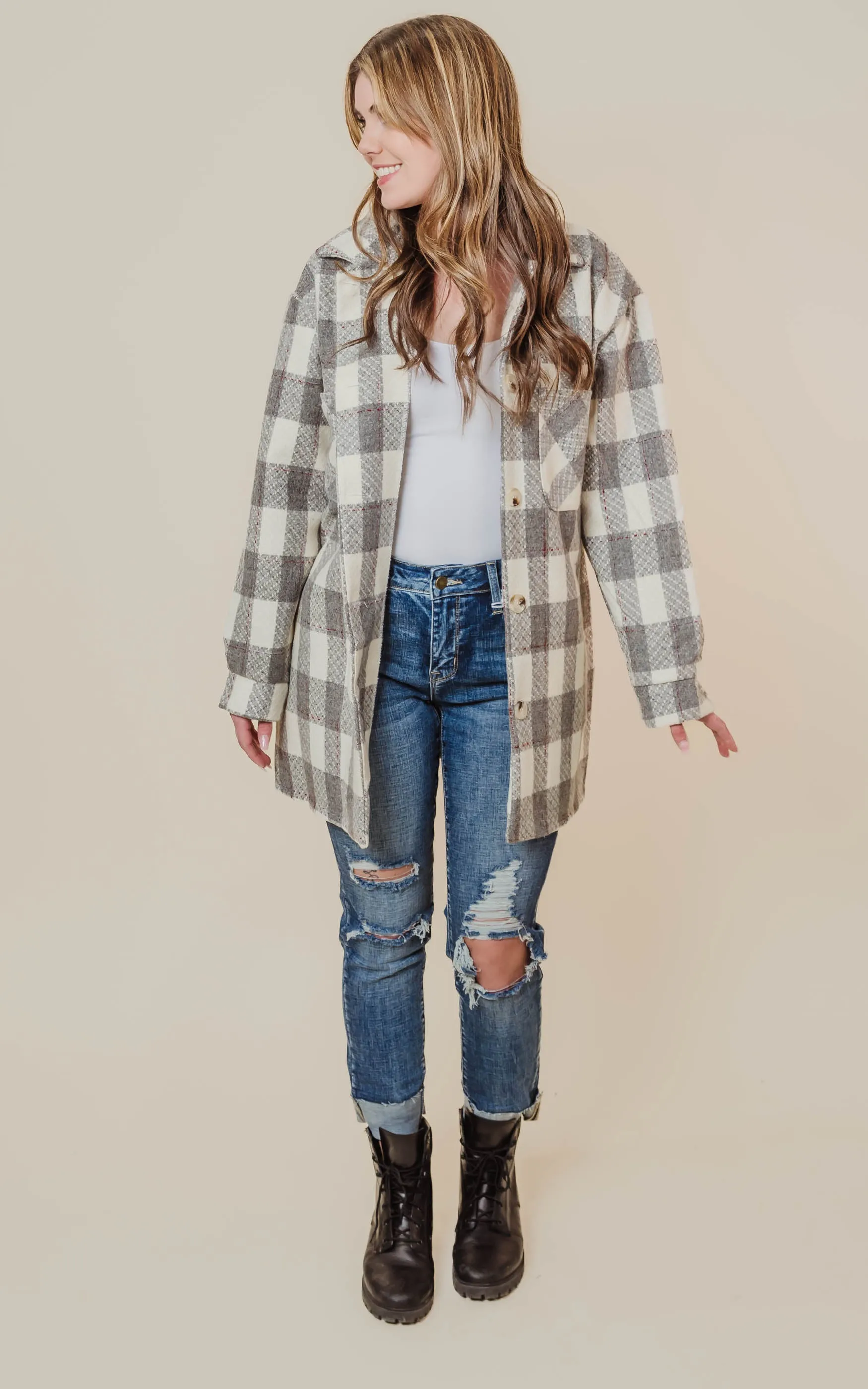 Picnic in the Park Plaid Shacket -  Final Sale