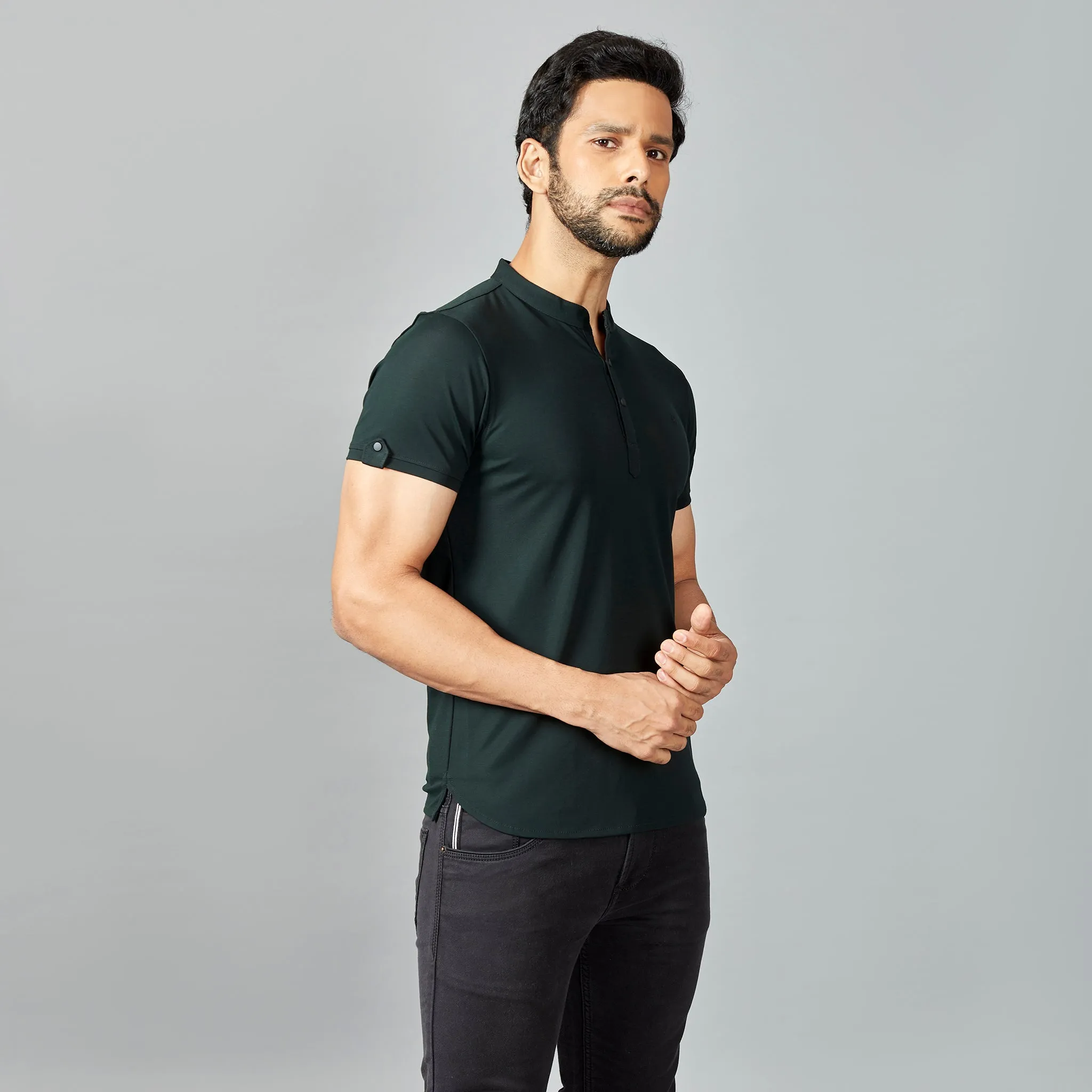 PK Green Henley T-shirt