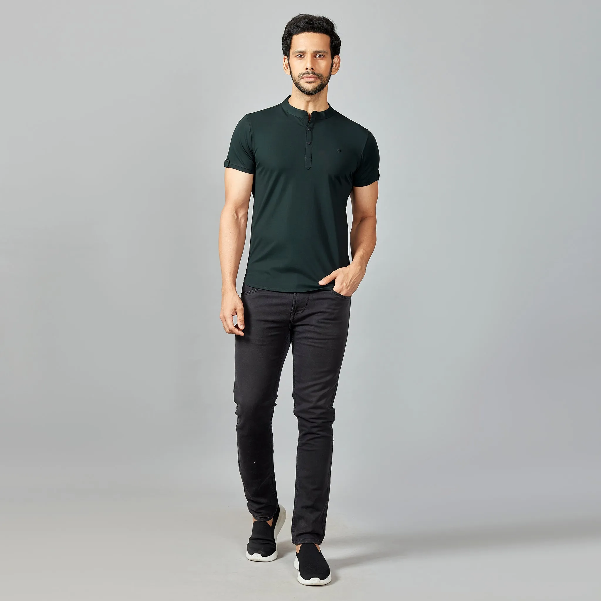 PK Green Henley T-shirt