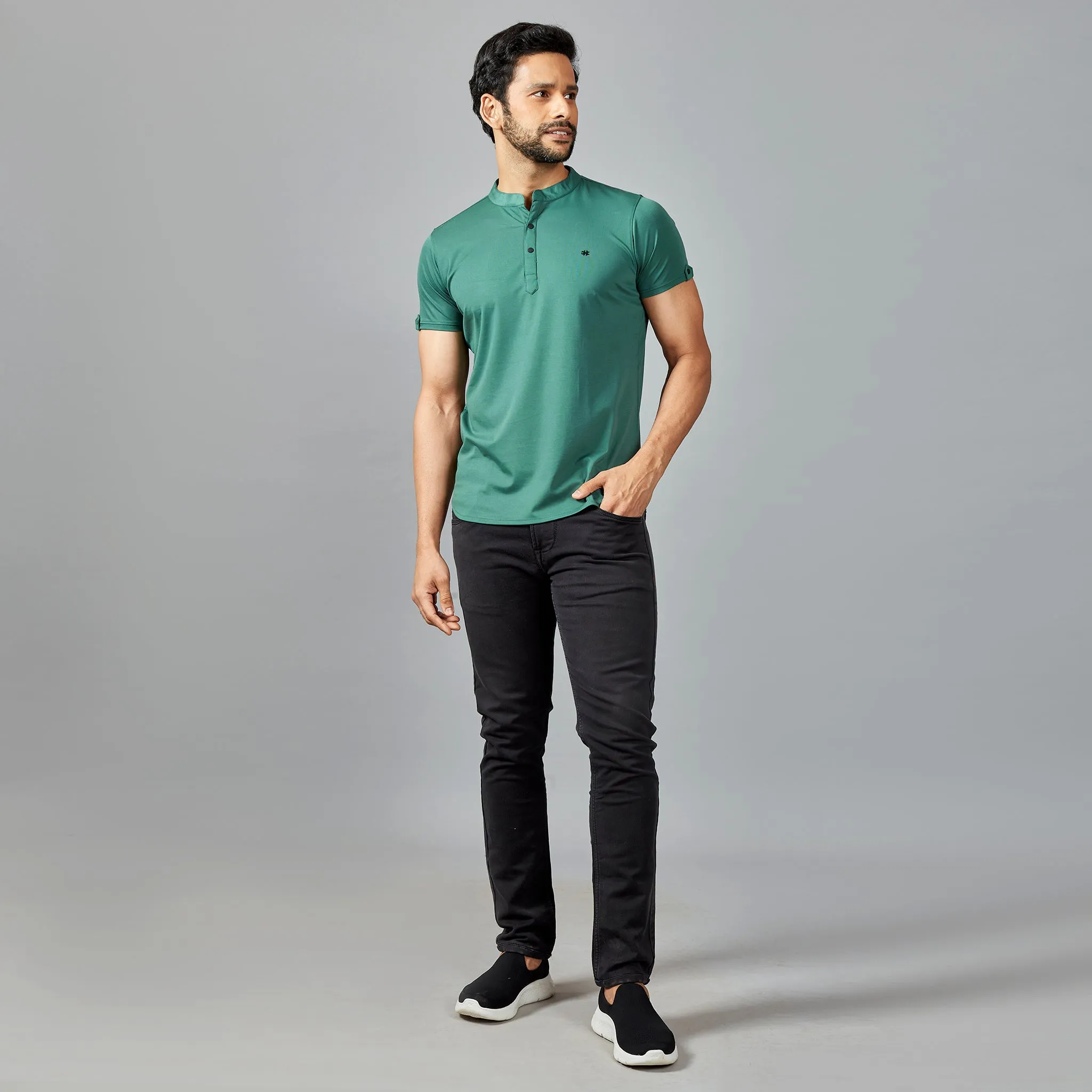 PK Green Henley T-shirt