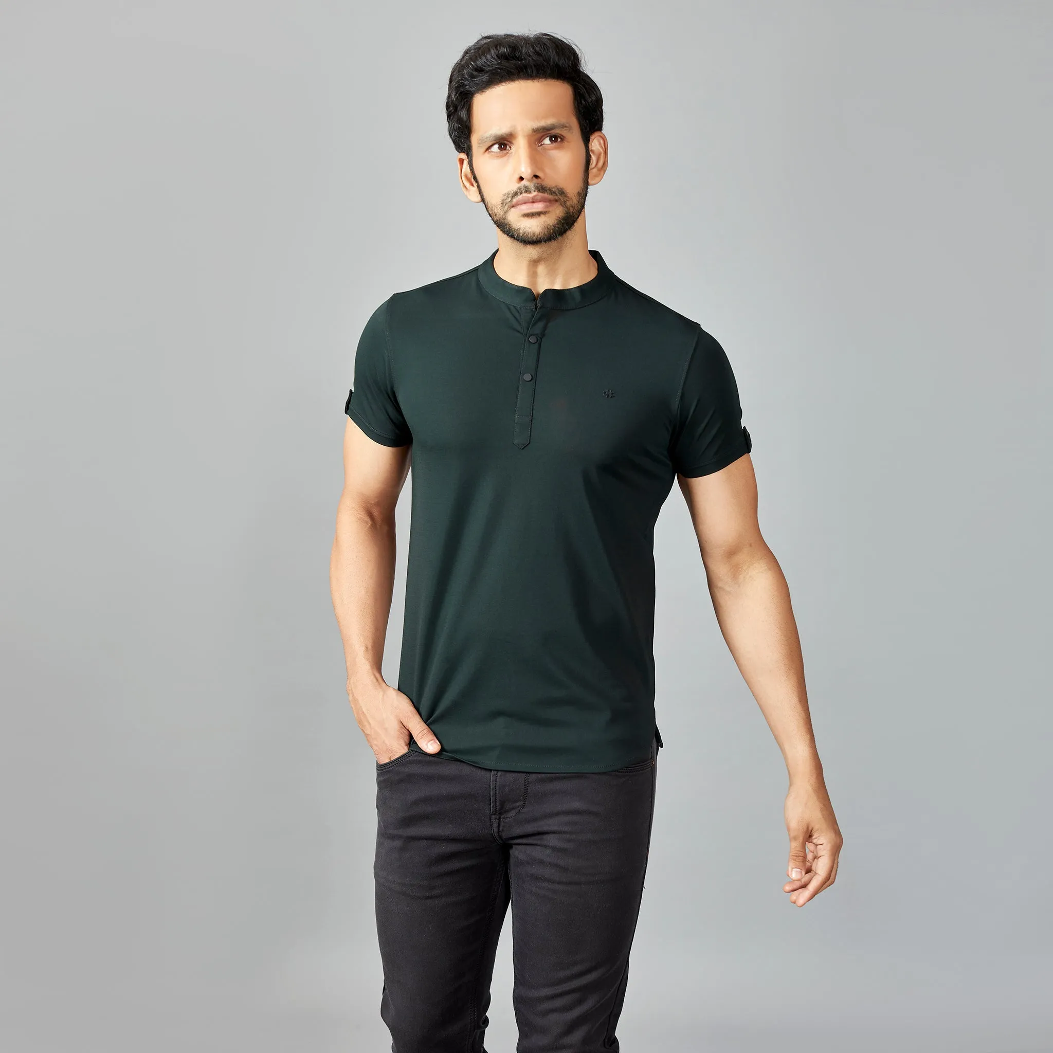 PK Green Henley T-shirt