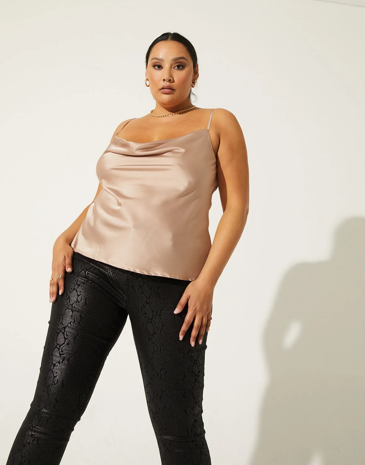 Plus Size Prima Donna Satin Tank