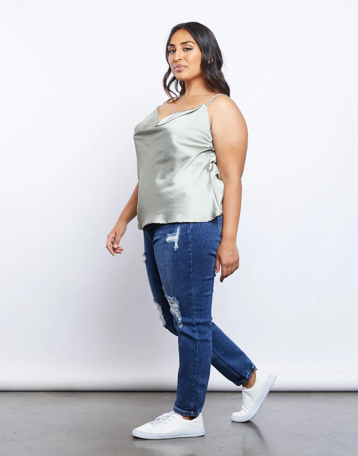 Plus Size Prima Donna Satin Tank