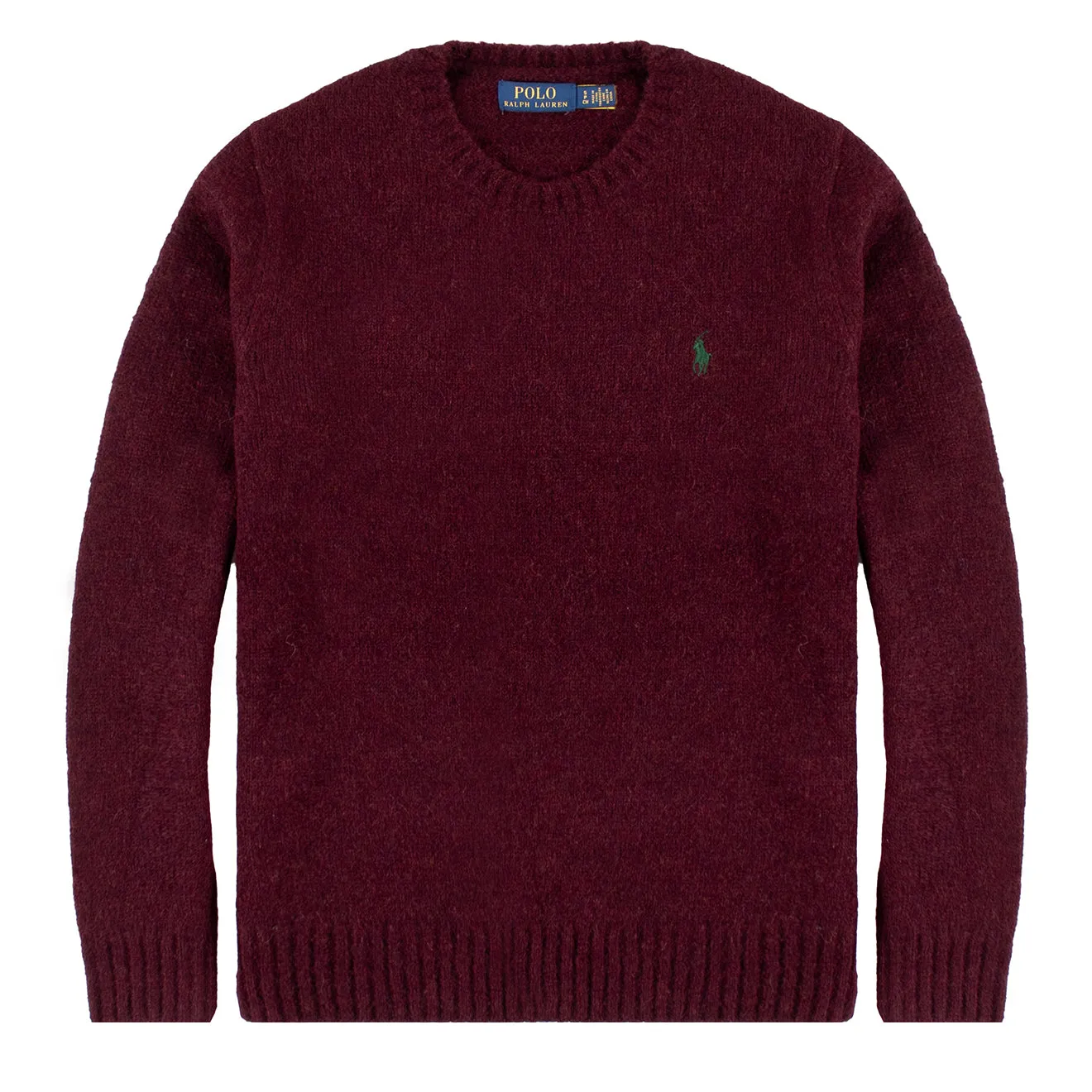 Polo Ralph Lauren Chunky Crew Knit Aged Wine Heather