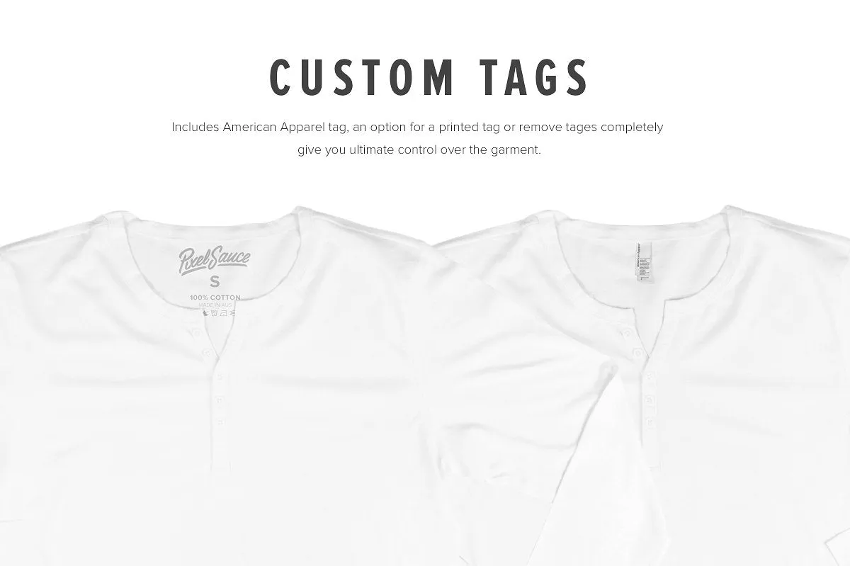 Premium Henley Shirt Mockups