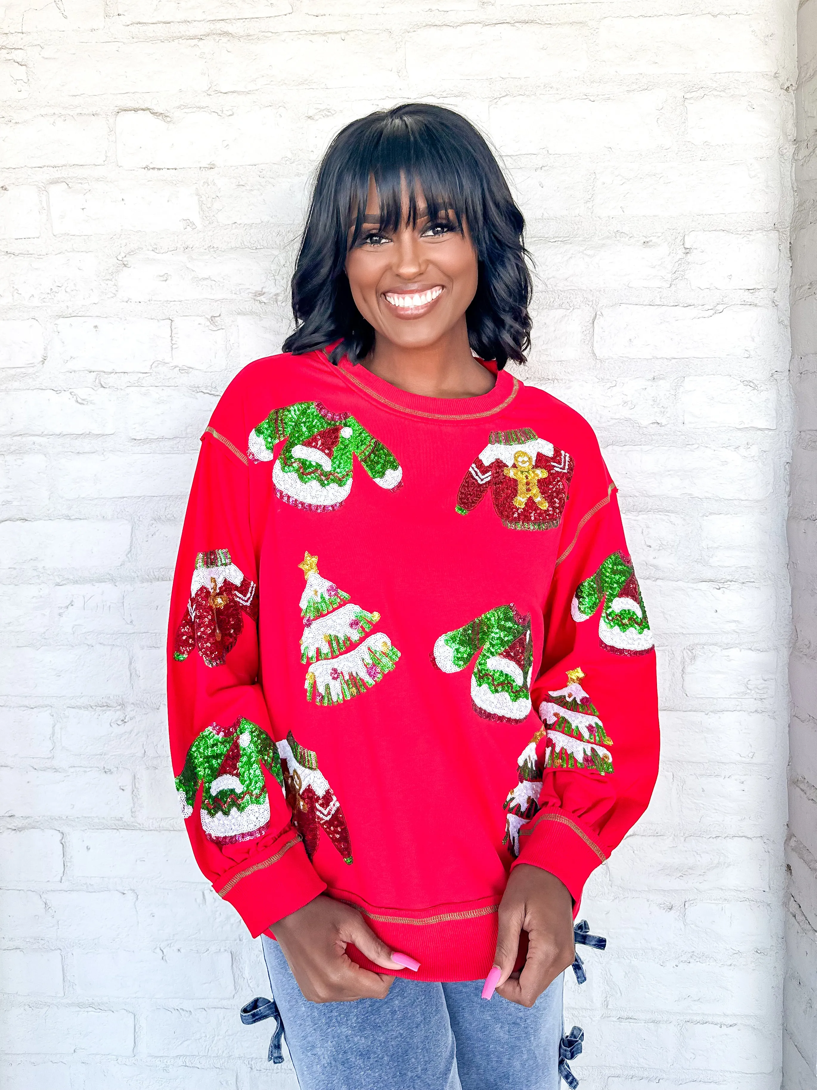 Queen Of All Things Christmas Red Sweater