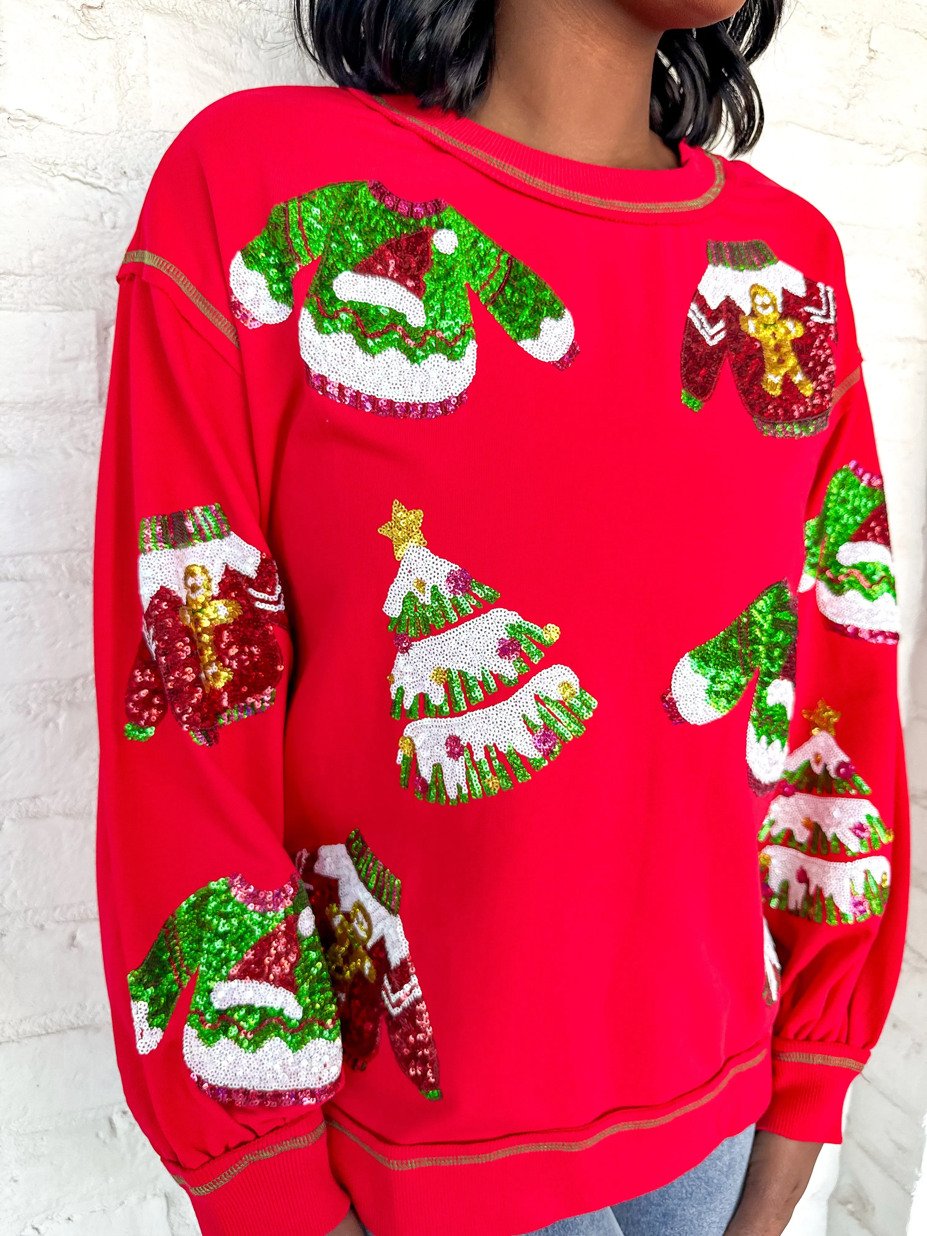 Queen Of All Things Christmas Red Sweater