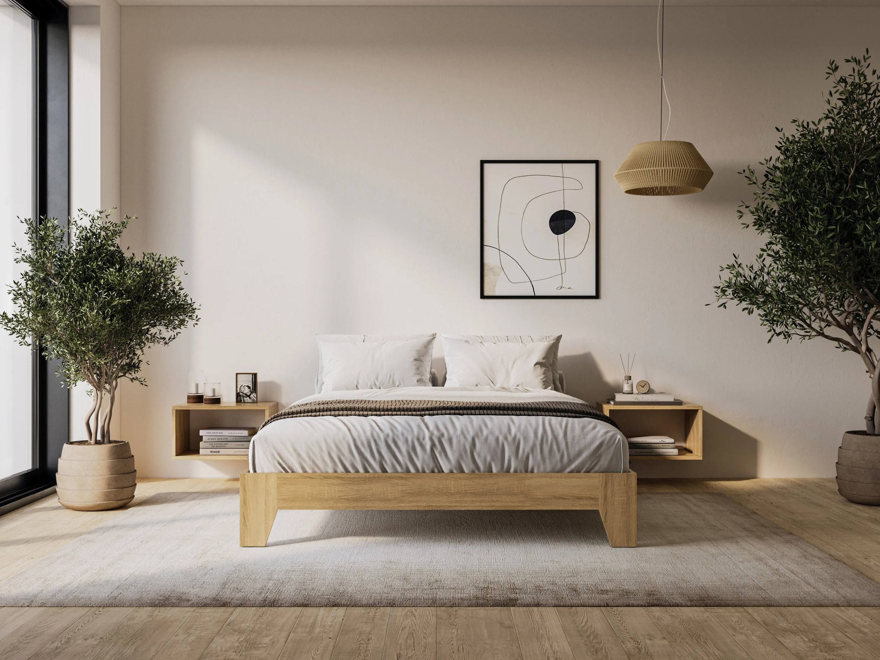 Queen Platform Bed