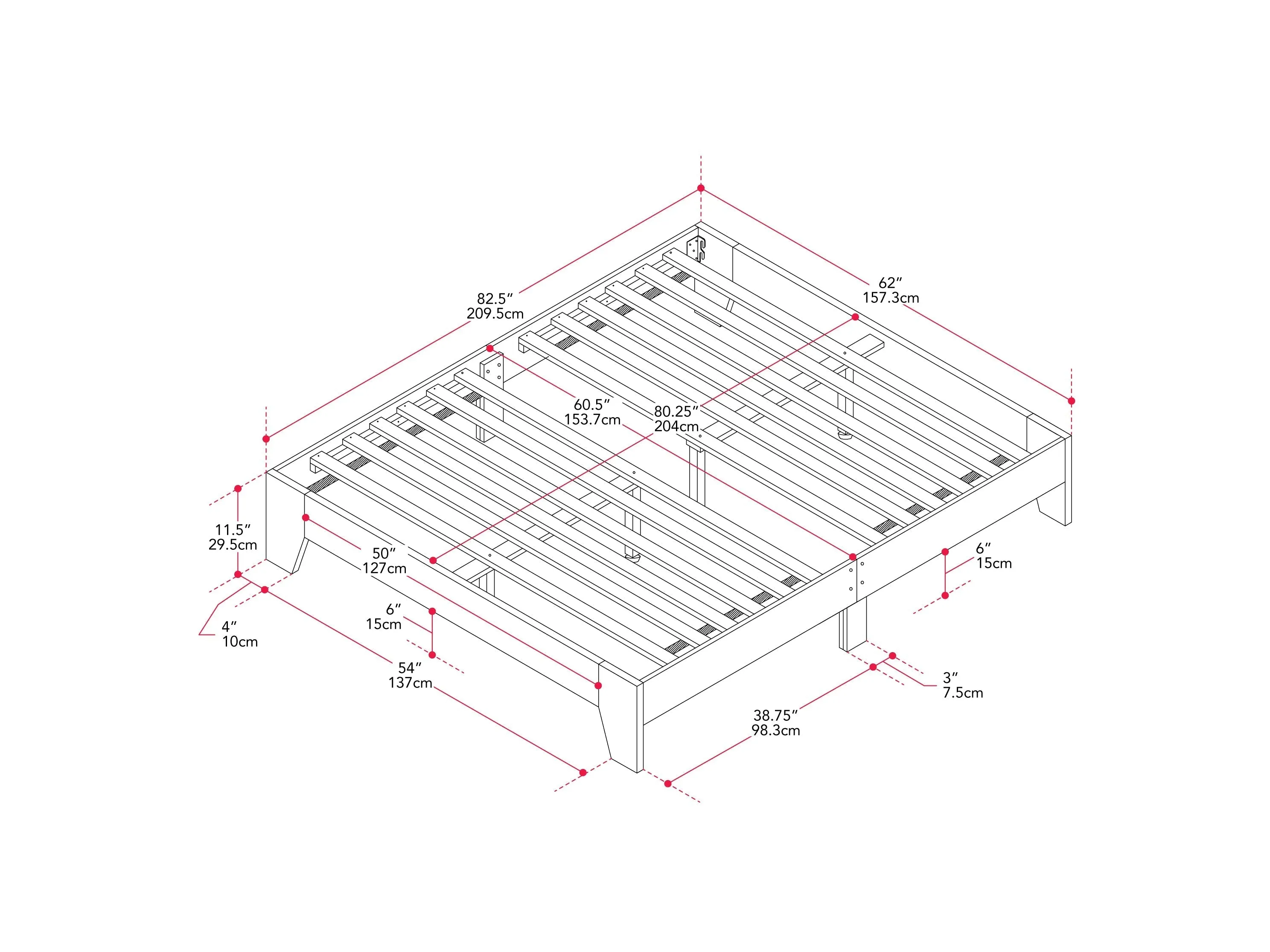 Queen Platform Bed