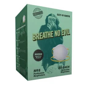 "Breathe No Evil" N95 Disposable Respirator, 20 per box