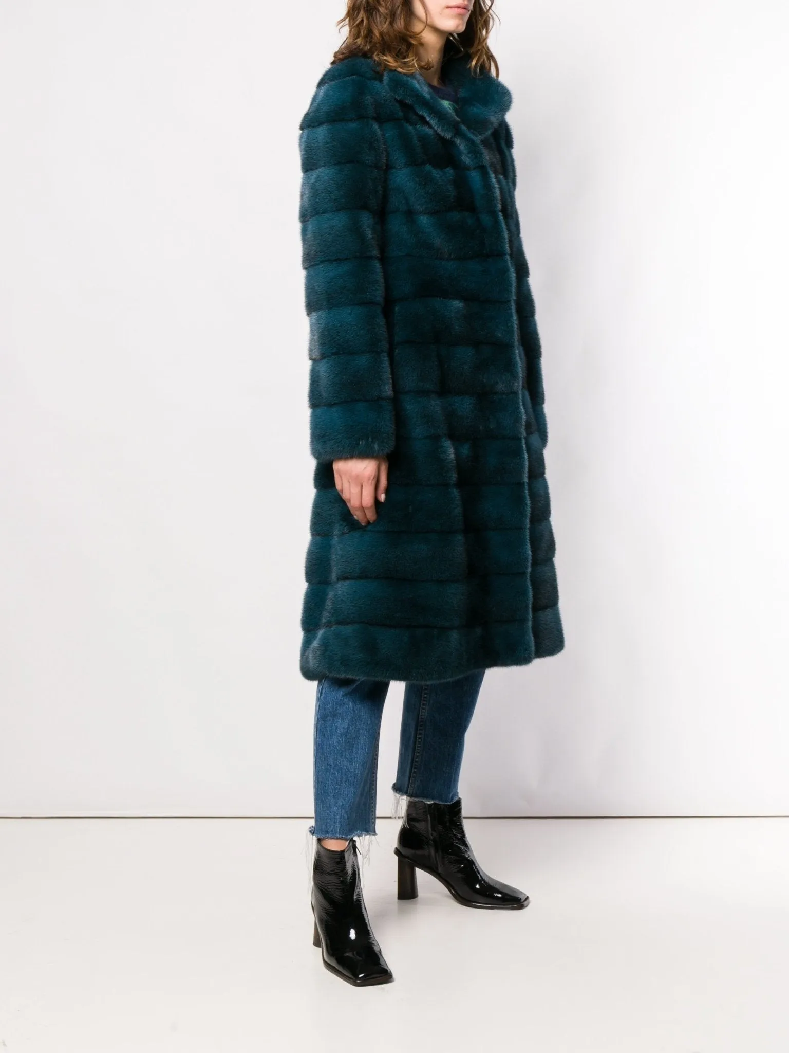 "VALENCIA" Mink Coat with Collar