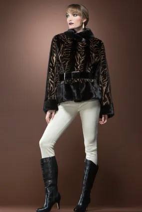 Ranch and Demi-Buff Mink Fur Jacket