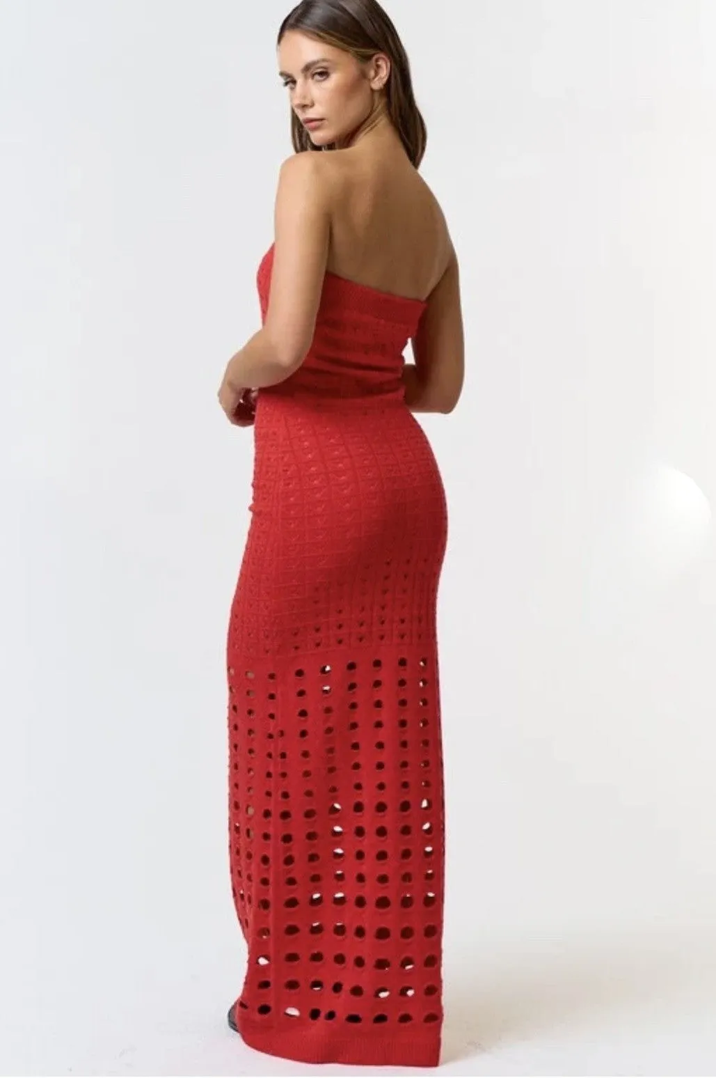 Red Knit Dress