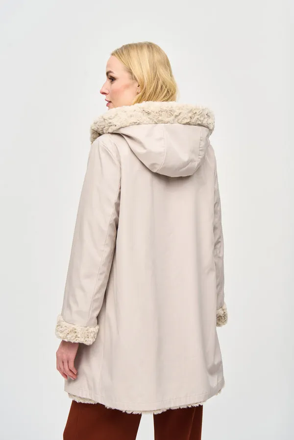 Reversible Faux Fur Coat