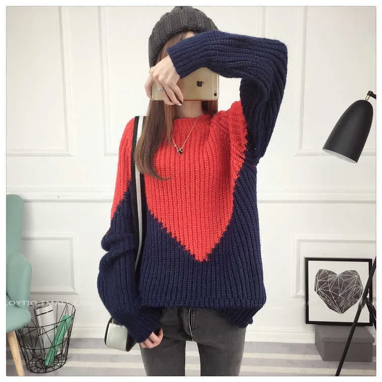 Rosemarie Color Block Knitted Sweater