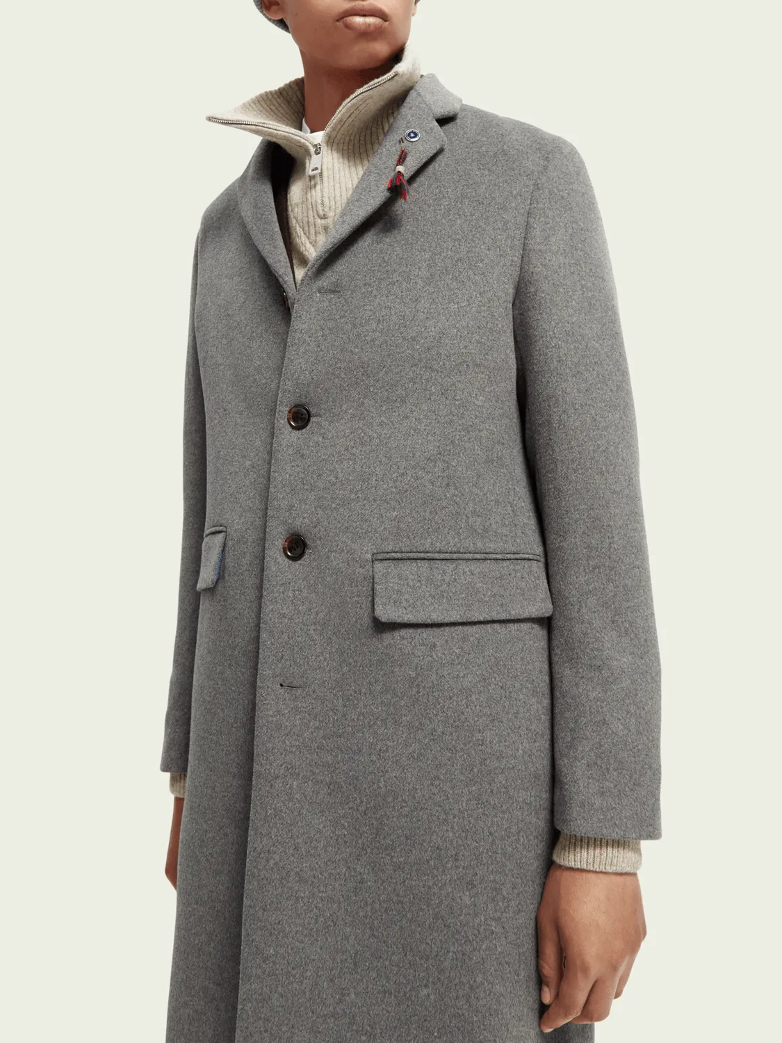 SCOTCH&SODA - Classic Wool - Blend Overcoat - 169110