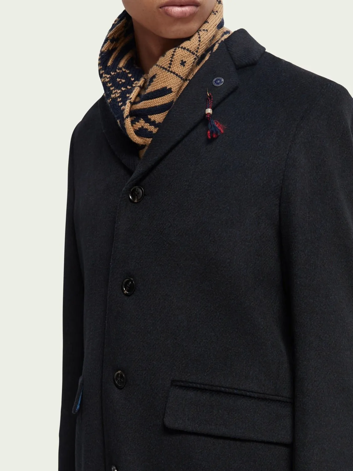 SCOTCH&SODA - Classic Wool - Blend Overcoat - 169110