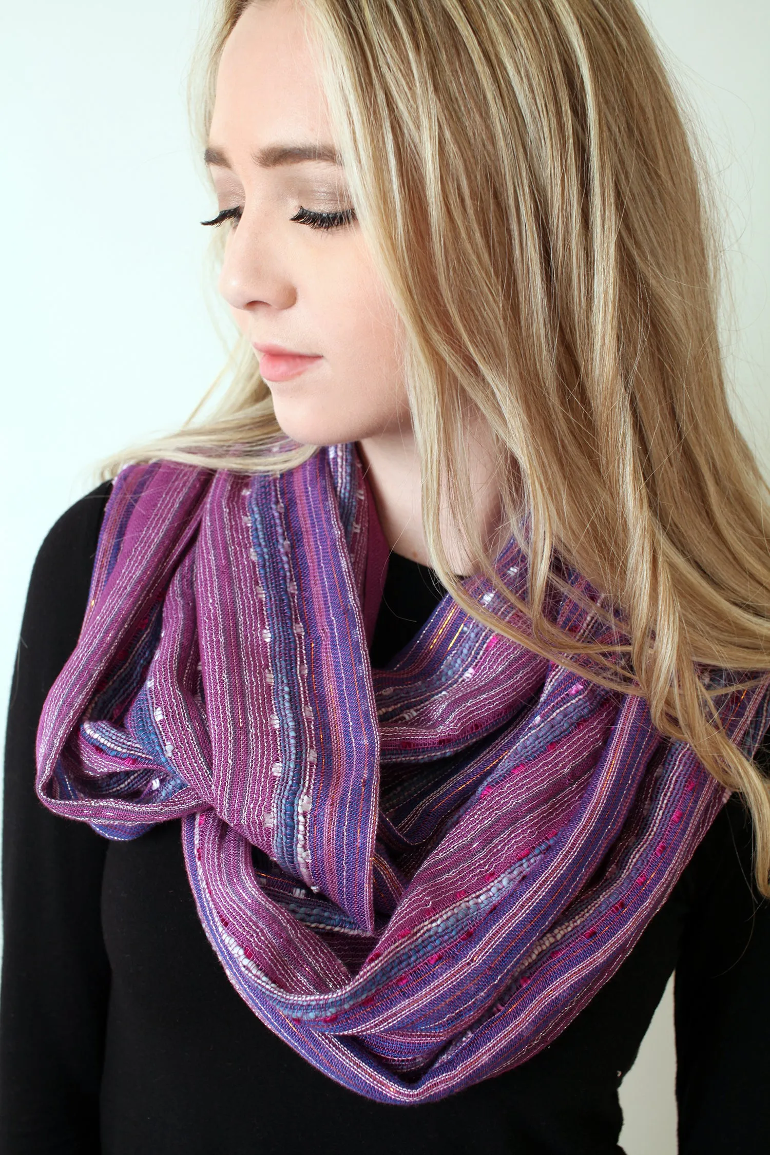 Shimmer Sparkle Festival Bliss Infinity Scarf (12 Colors)