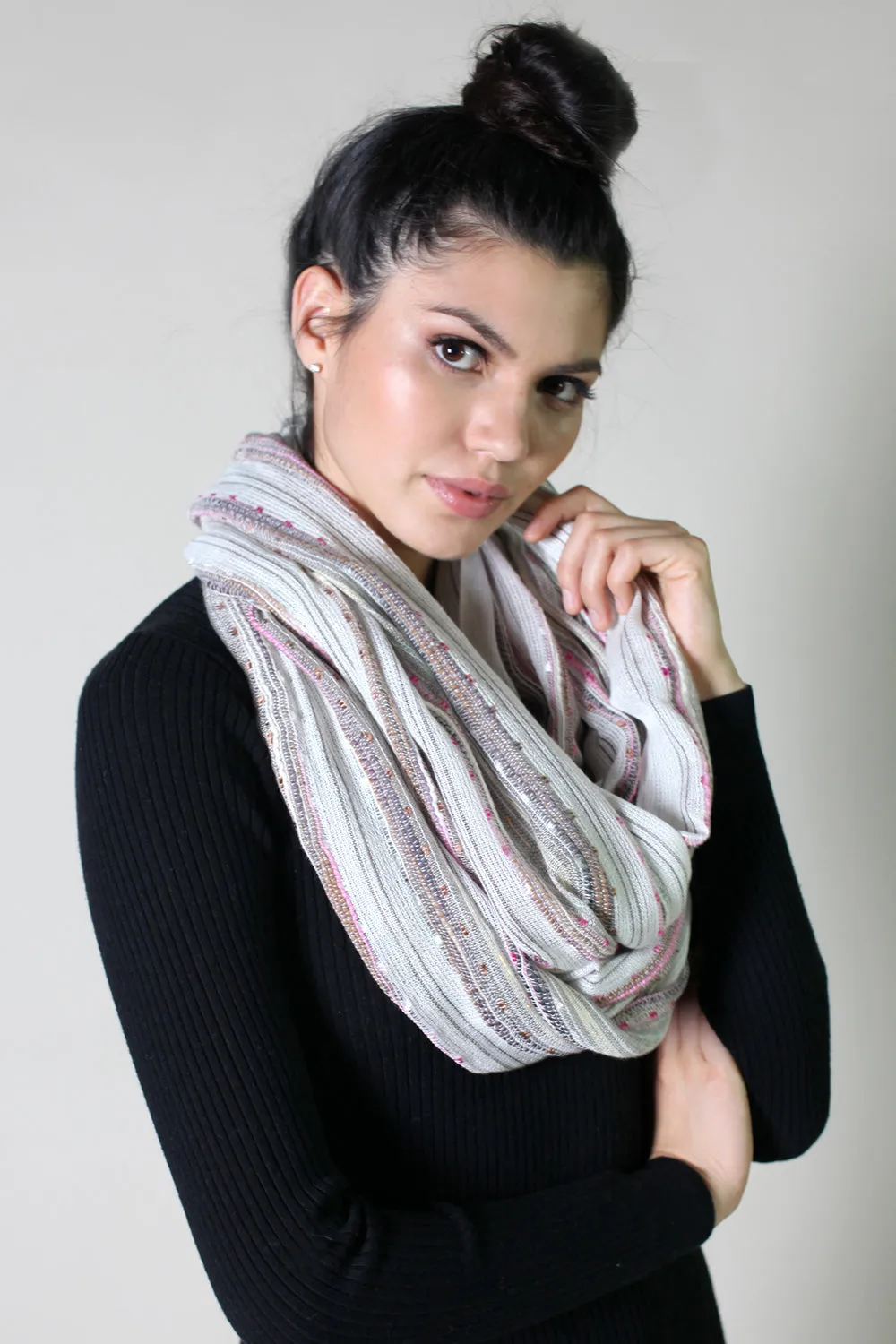 Shimmer Sparkle Festival Bliss Infinity Scarf (12 Colors)