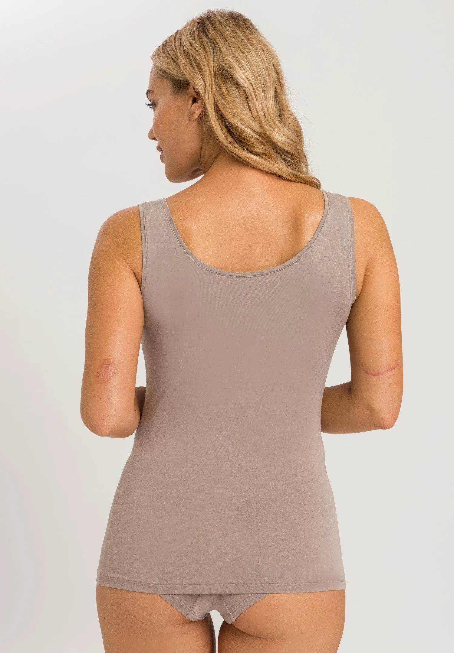 Soft Touch Scoop Neck Tank Top | Taupe Grey 79078-1825