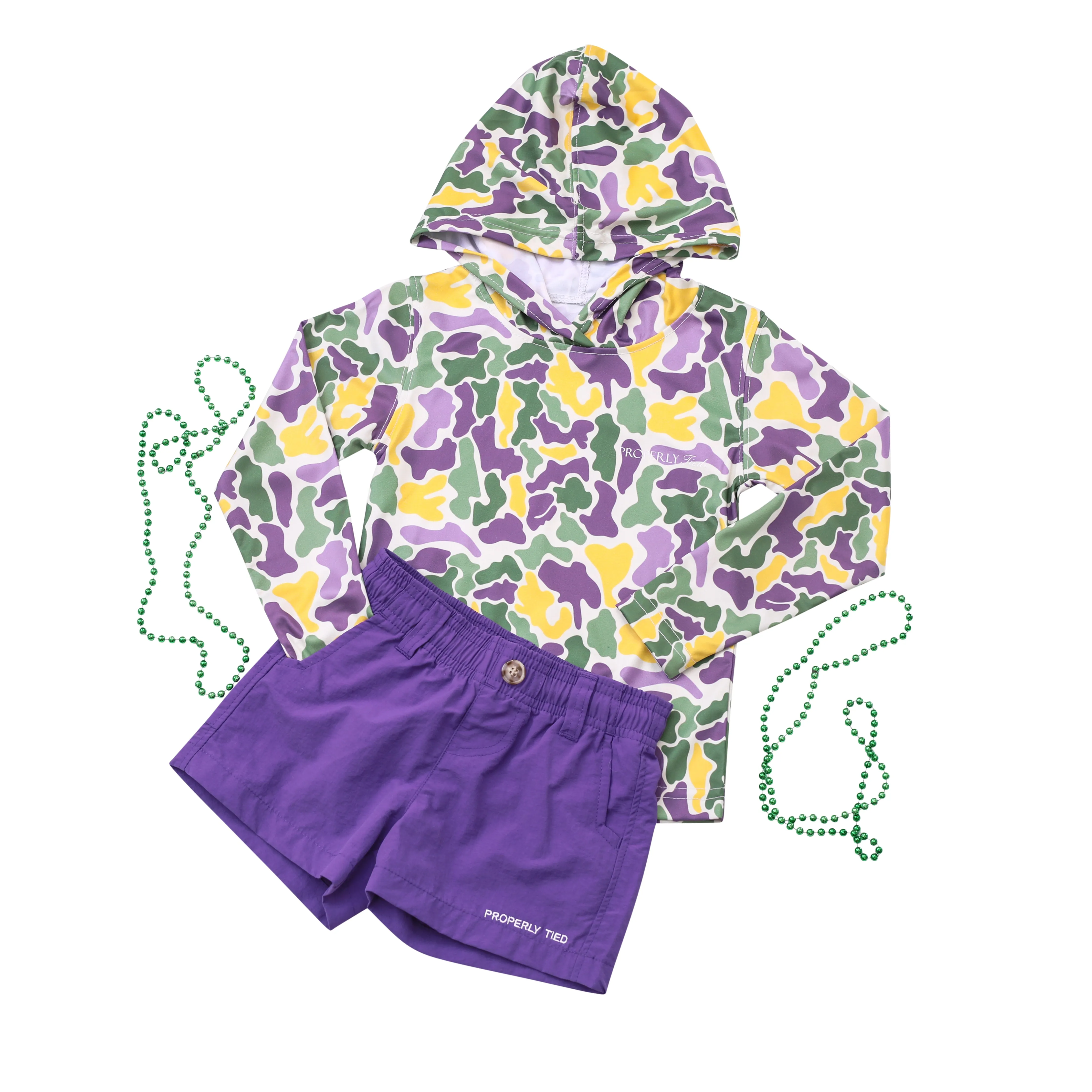 Sportsman Performance Hoodie- Mardi Gras Camo