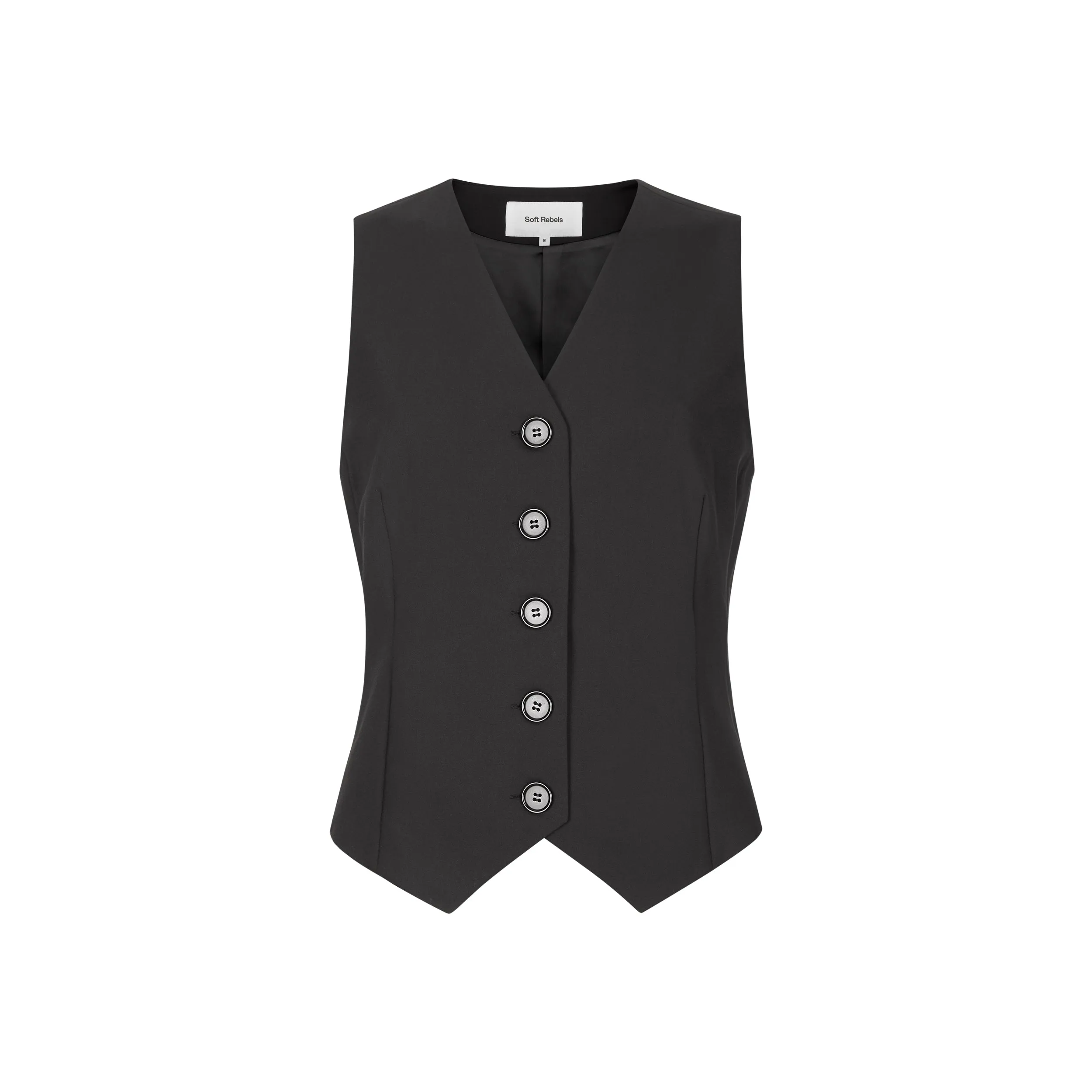 SRHibiscus Waistcoat - Black