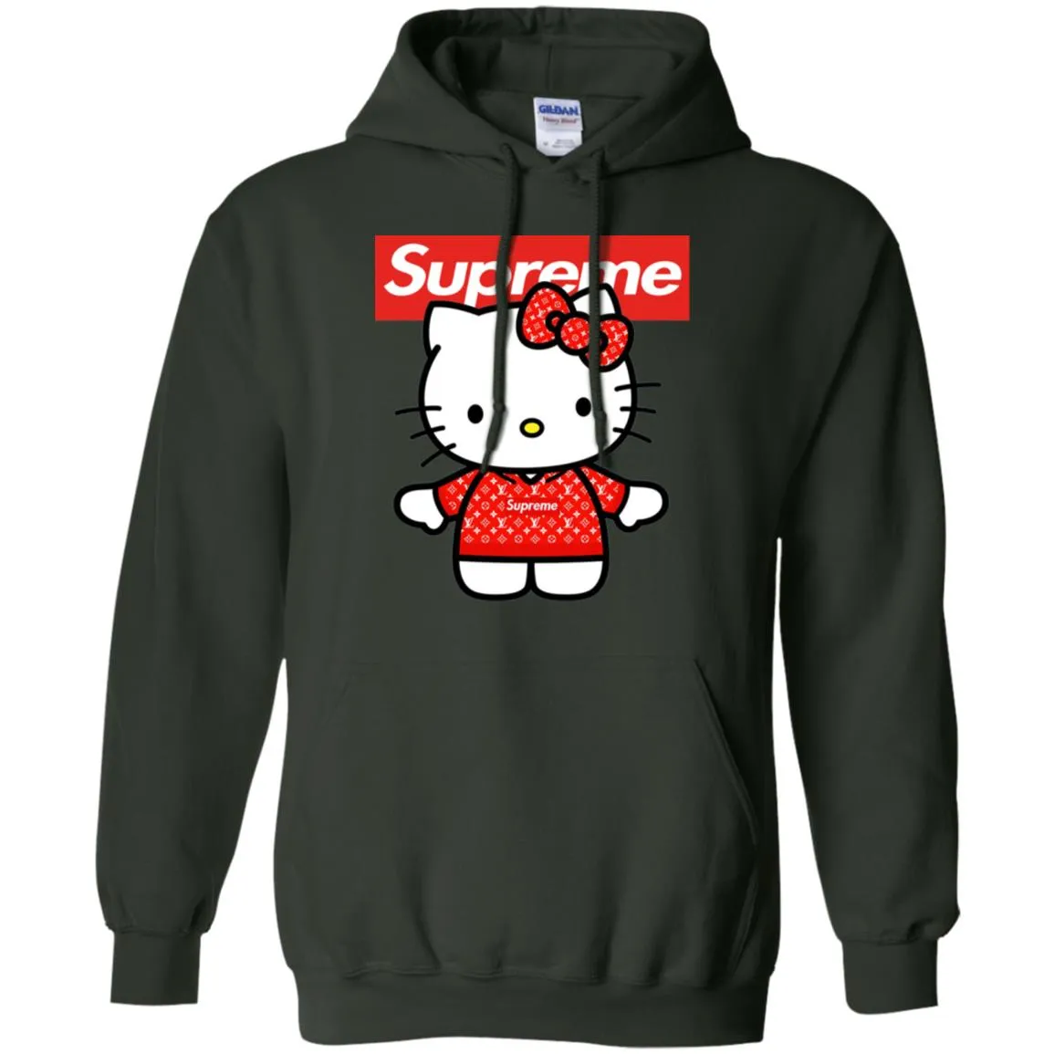 Supreme Hello Kitty Loves T-shirt Pullover Hoodie Sweatshirt