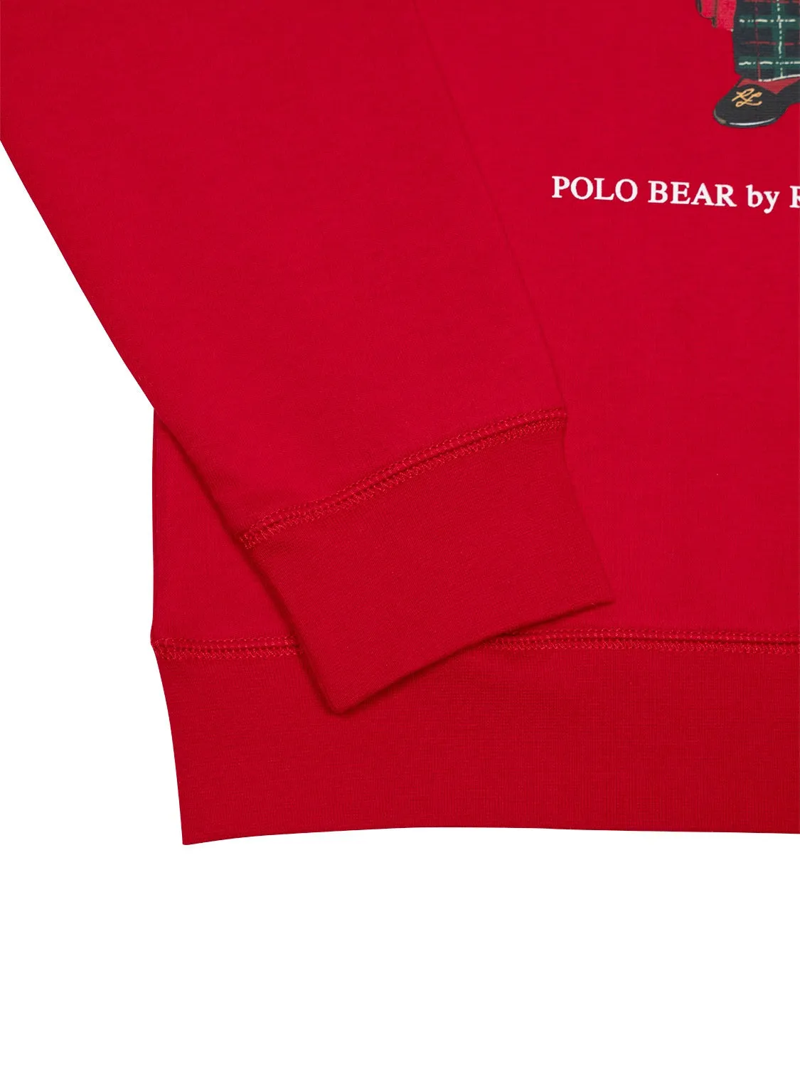 Sweatshirt mit Polo Bär - Rot