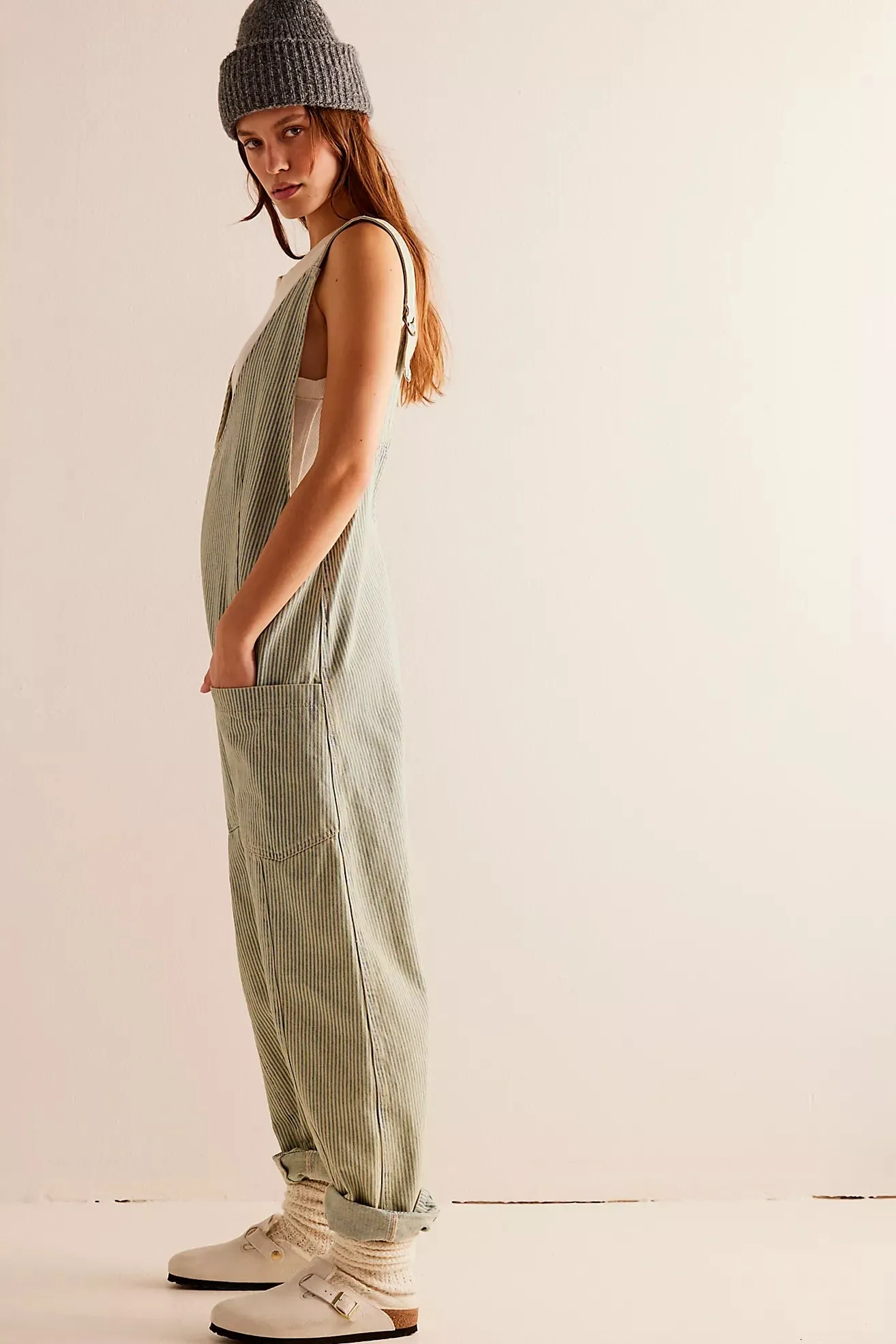 The High Roller Railroad Jumpsuit by Free People