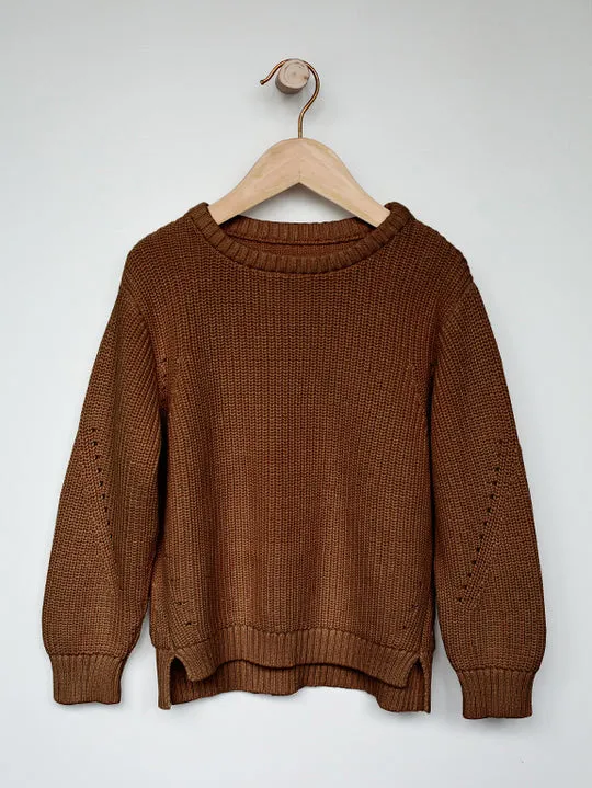 The Simple Folk Essential Sweater | Rust