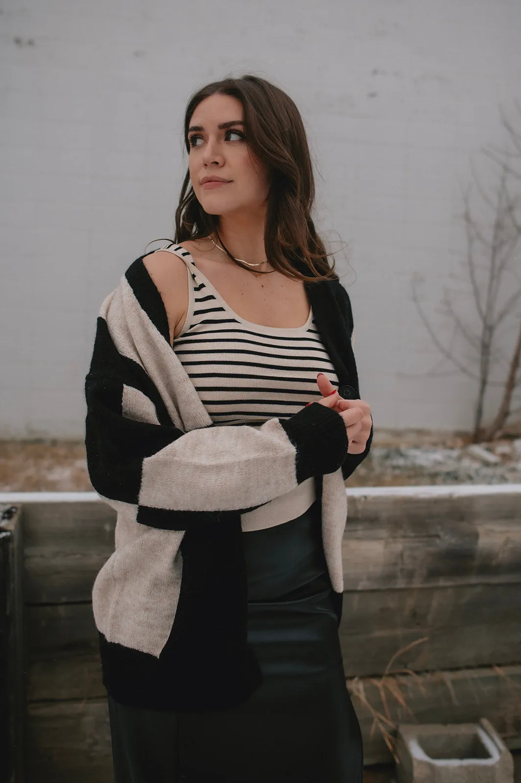 The Striped Knitted Tank