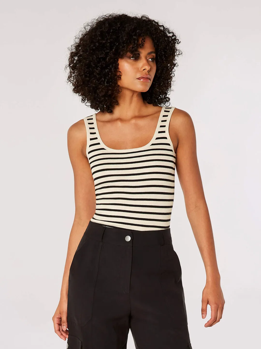 The Striped Knitted Tank