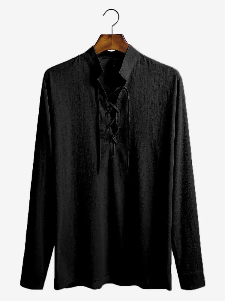 V Neck Long Sleeves Shirt