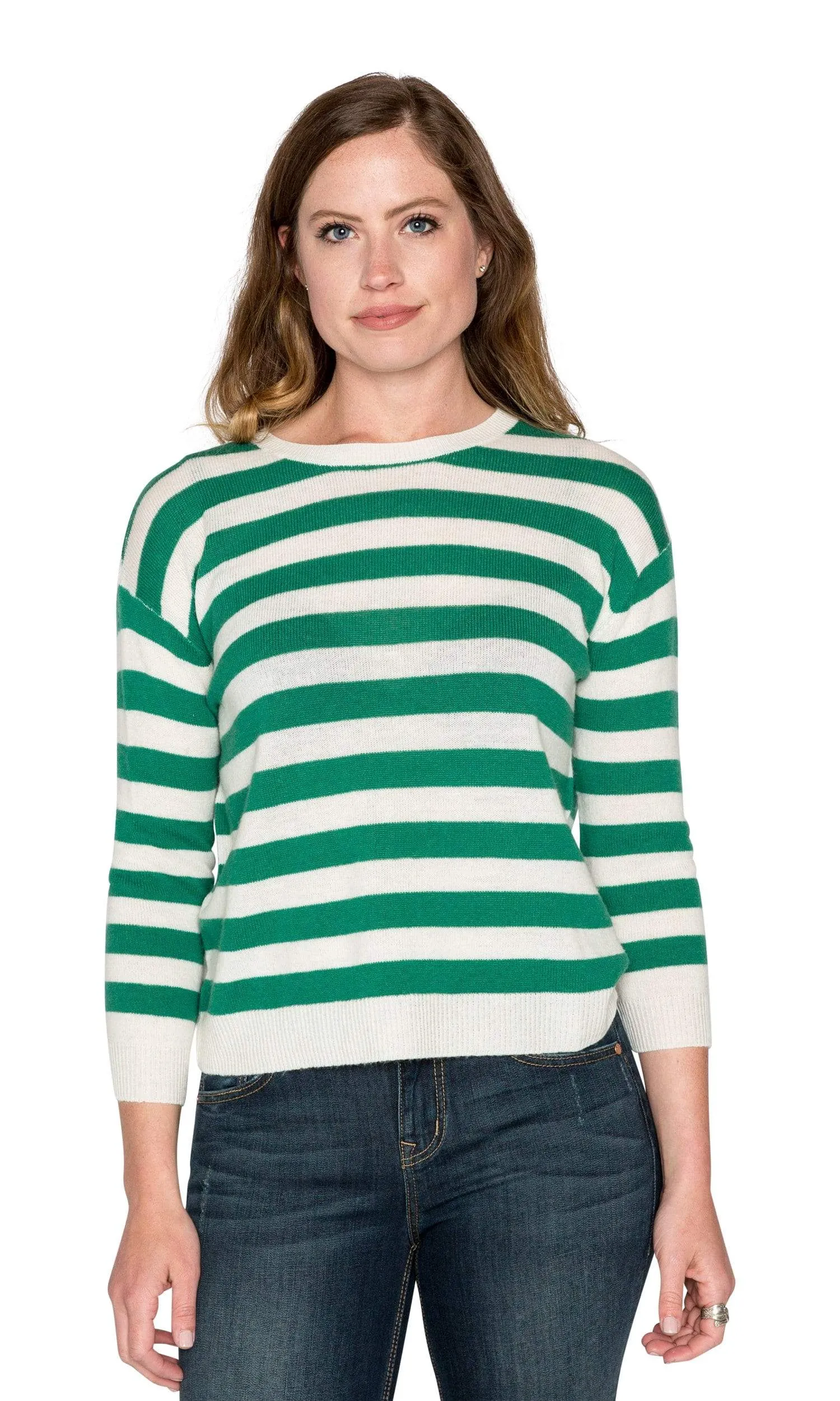 Velvet by Graham & Spencer Rylan Stripe Cashmere Blend Sweater