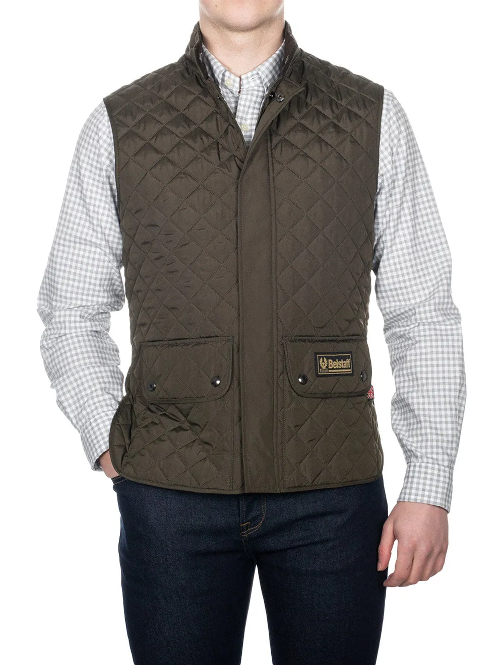 Waistcoat Gilet Faded Olive