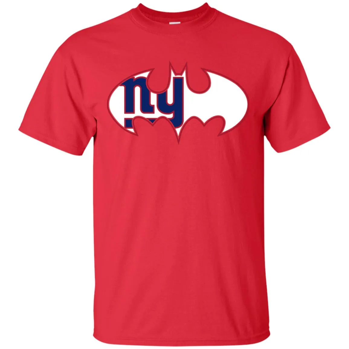 We Are The New York Giants Batman Nfl Mashup Men Cotton T-Shirt