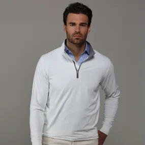 White Tour Performance Men's Golf Quarter Zip Pullover