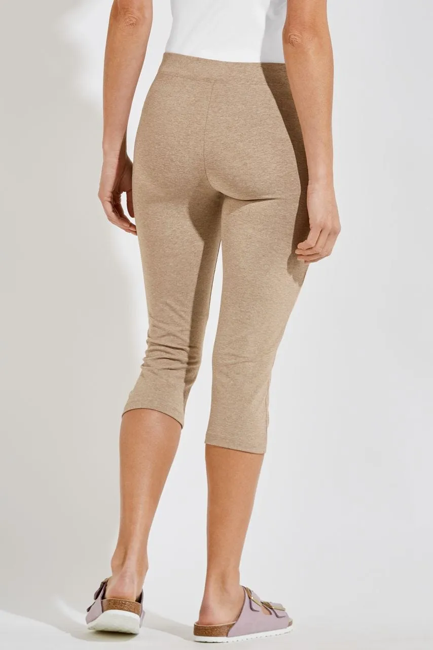 Women's Monterey Summer Capris  |  Dark Taupe Heather