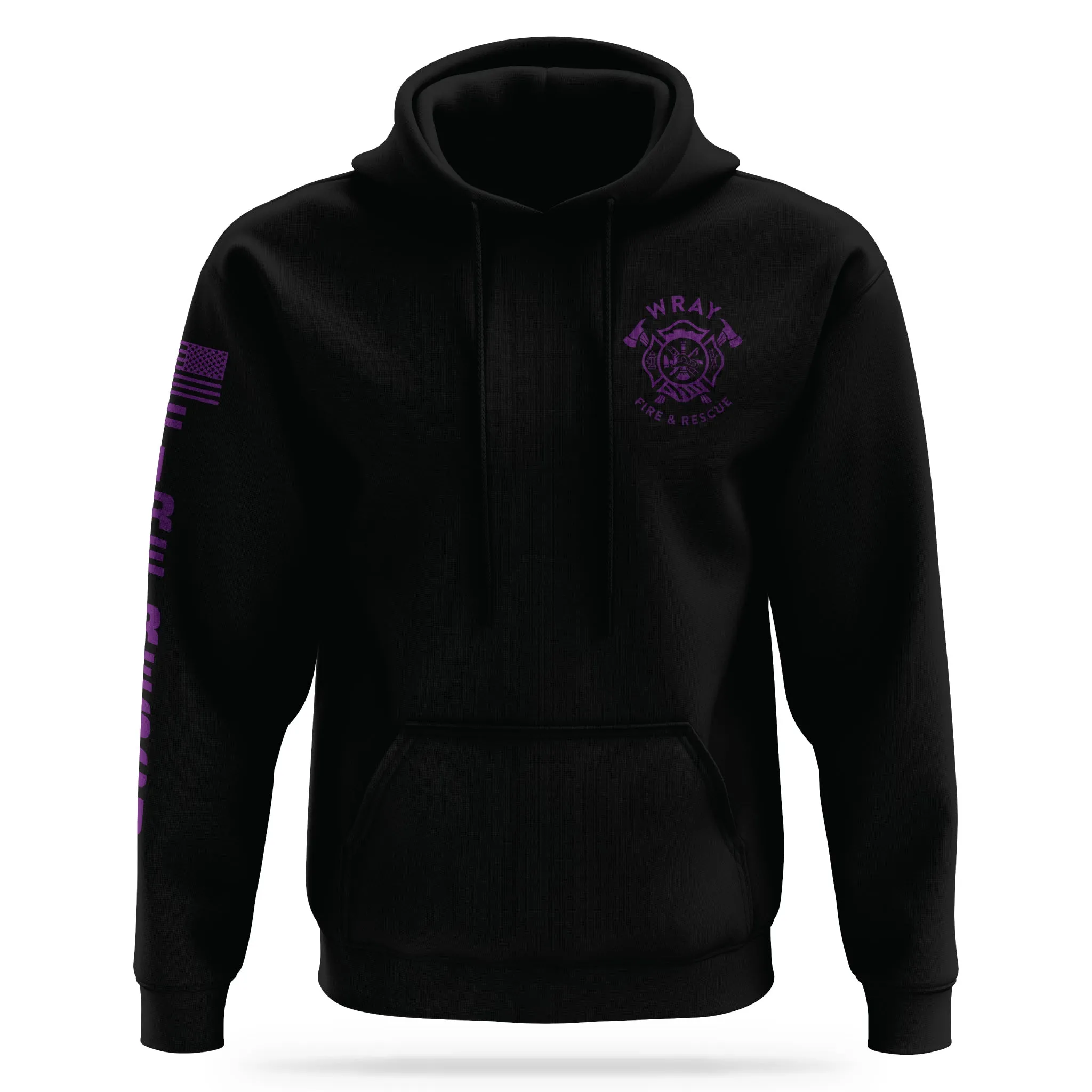 [WRAY FIRE & RESCUE] Performance Hoodie 2.0 [BLK/PRP]