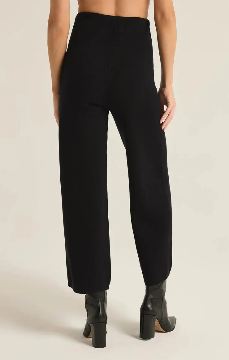 ZSU Elowen Sweater Knit Pants in Black