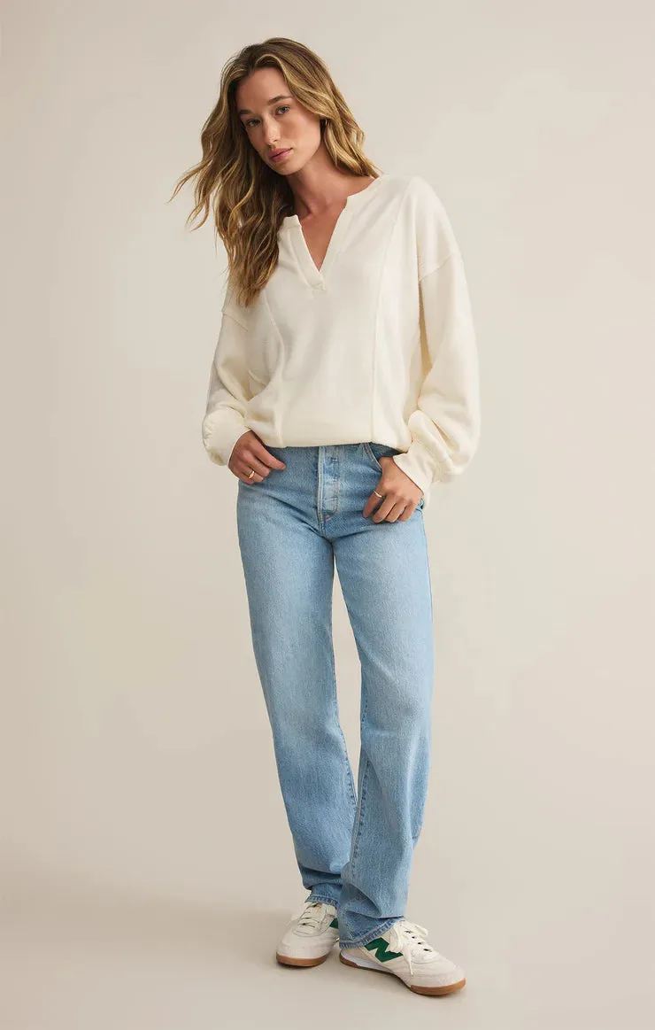 ZSU Out of Towner Sweatshirt in Sea Salt