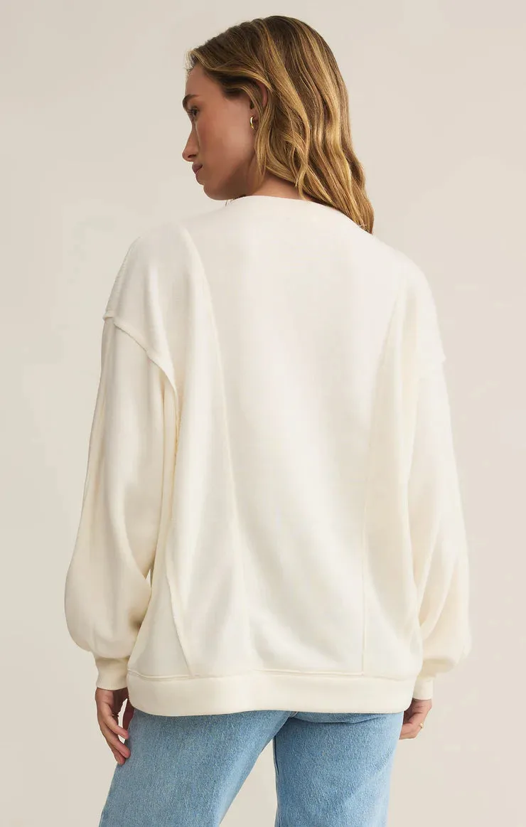 ZSU Out of Towner Sweatshirt in Sea Salt